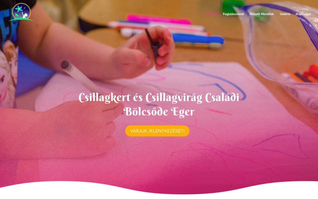 A(z) Csillagkert oldala asztali nézetben