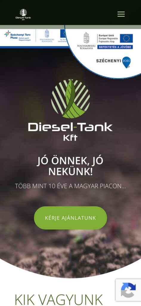 A(z) Dieseltank oldala mobilon