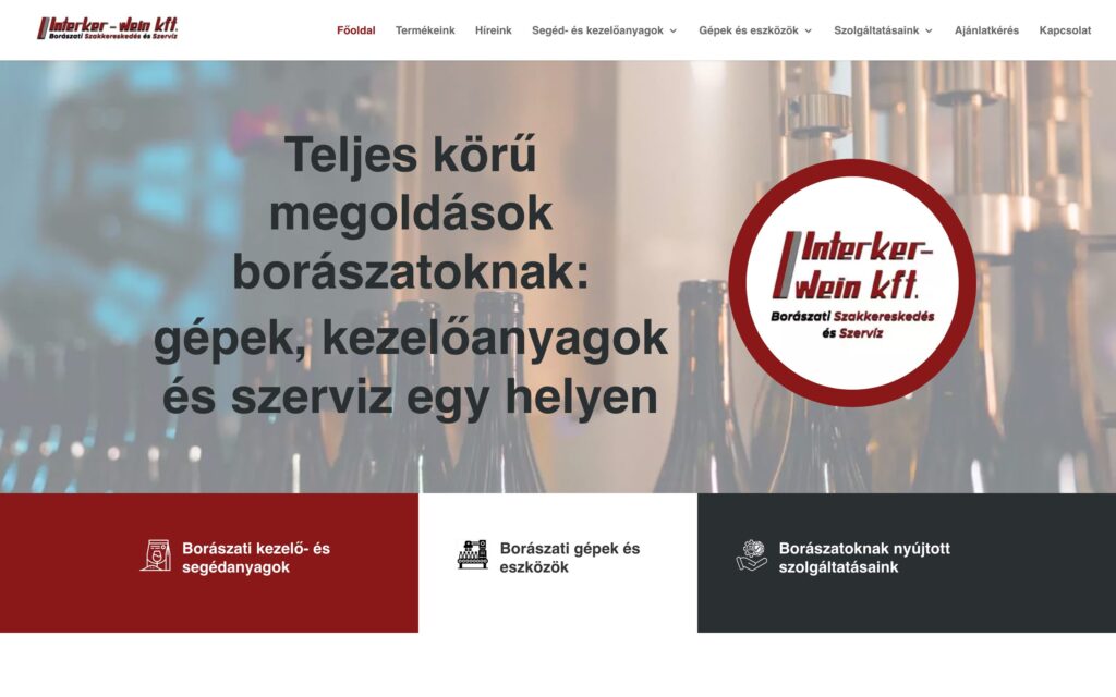 A(z) Interker-Wein oldala asztali nézetben