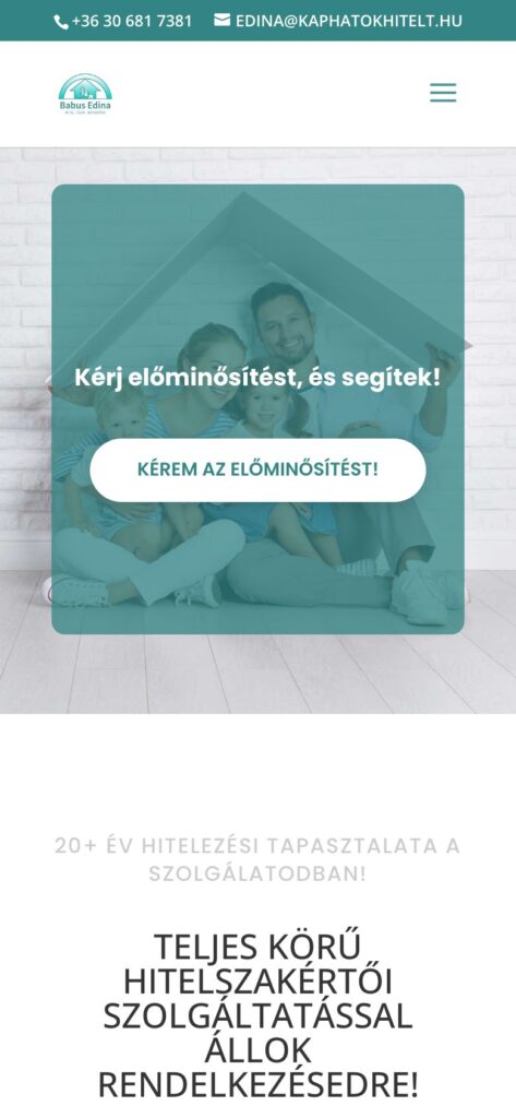 A(z) Kaphatok Hitelt oldala mobilon